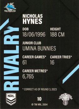 2023 NRL Traders Rivalry #10 Nicho Hynes Back